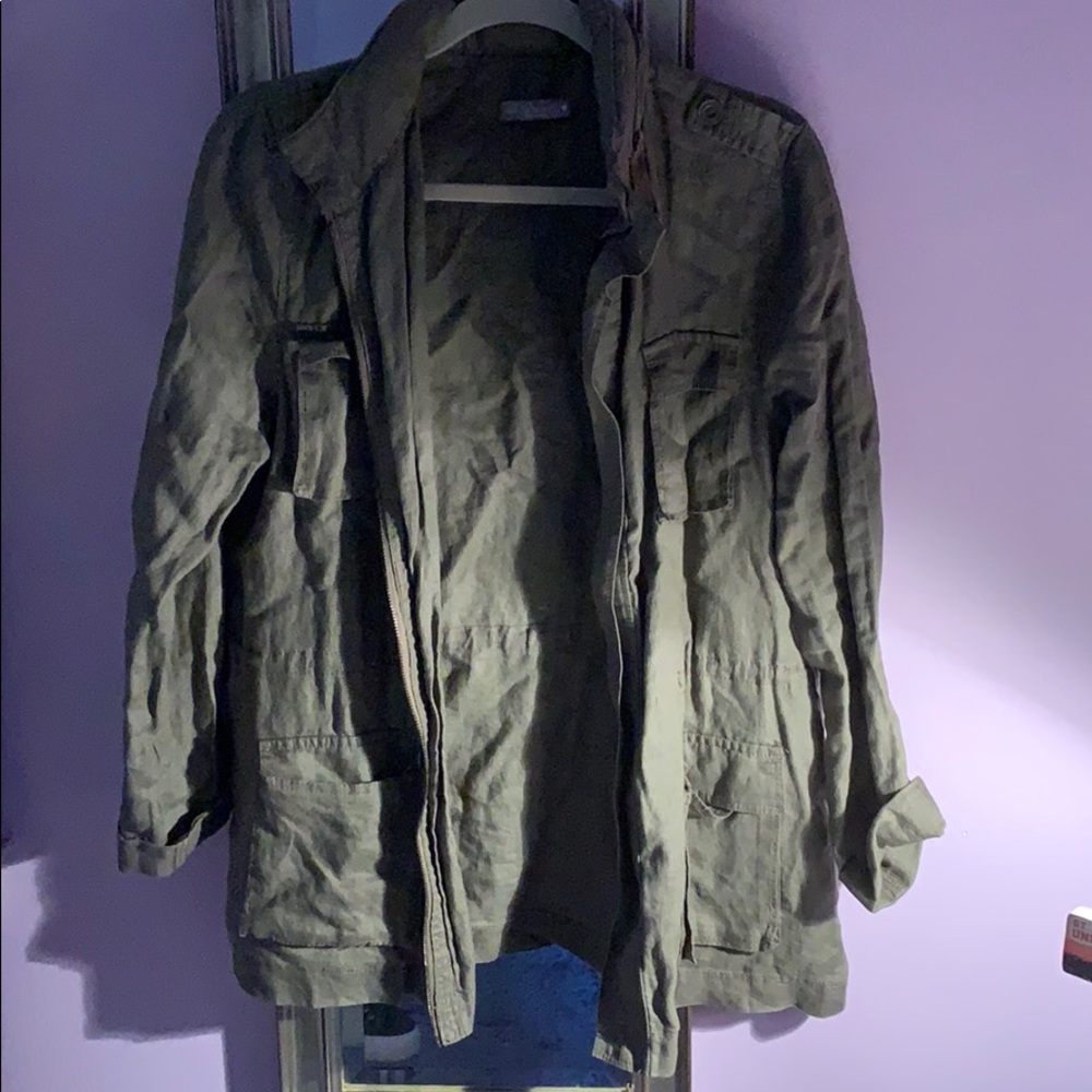 cute army green jacket